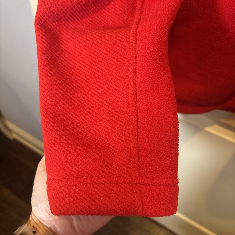 Patagonia Pullover Men Large Red Fleece Micro D Outdoors Hiking Synchilla Jacket - Picture 6 of 10